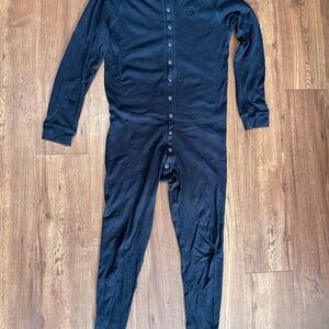 Black Button-Up Onesie